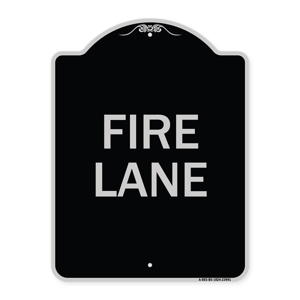 Signmission Fire Lane Supplementary Heavy-Gauge Aluminum Architectural Sign, 24" x 18", BS-1824-23991 A-DES-BS-1824-23991 - main